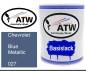Preview: Chevrolet, Blue Metallic, 027: 1L Lackdose, von ATW Autoteile West.
